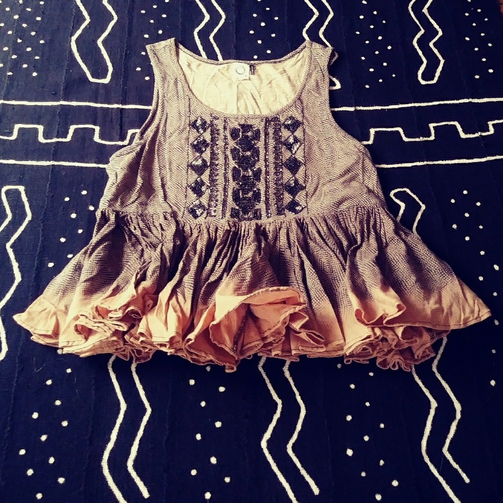 NWT Anthropologie Akemi Kin Peplum Tank